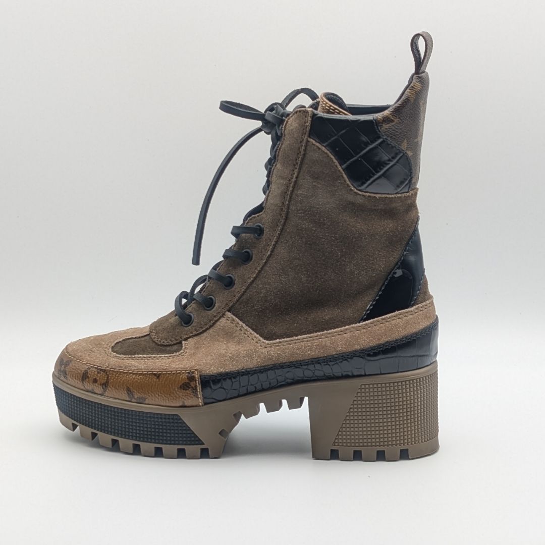 Louis Vuitton Laurie Line Monogram Reverse Ankle Boots — view 2