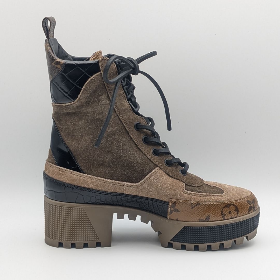 Louis Vuitton Laurie Line Monogram Reverse Ankle Boots — view 3