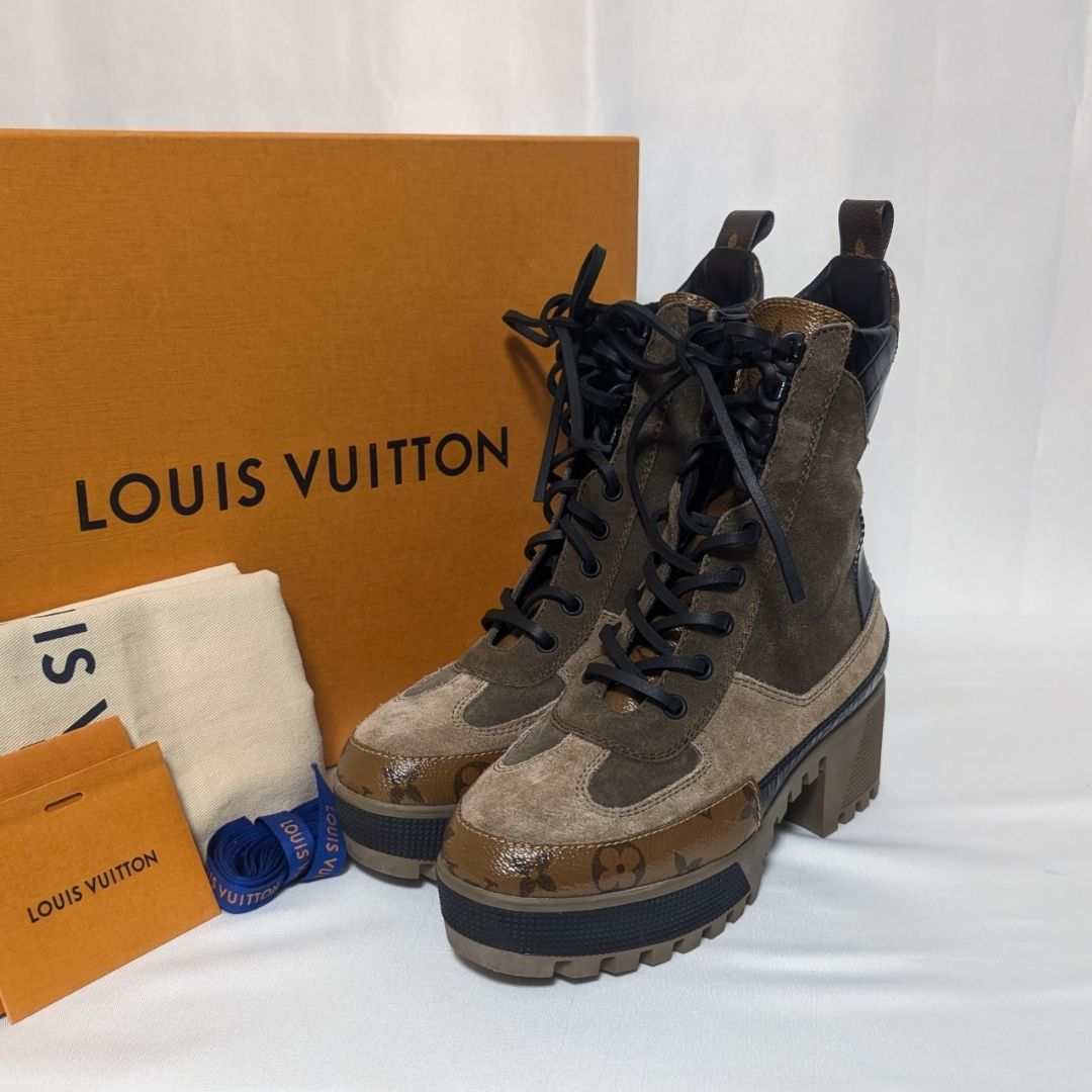 Louis Vuitton Laurie Line Monogram Reverse Ankle Boots