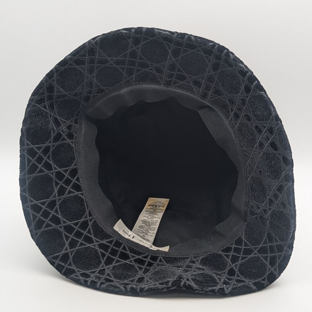 Dior Bucket Hat Cannage Black Logo — view 6