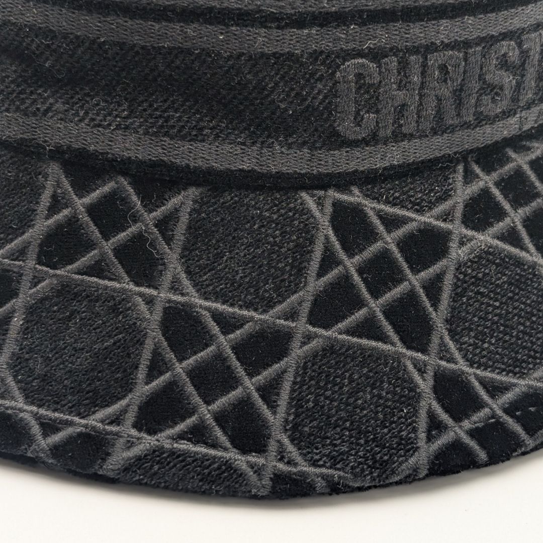 Dior Bucket Hat Cannage Black Logo — view 4