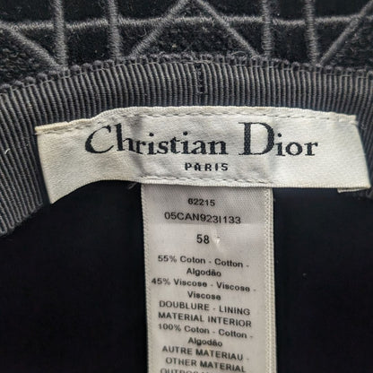 Dior Bucket Hat Cannage Black Logo — view 9