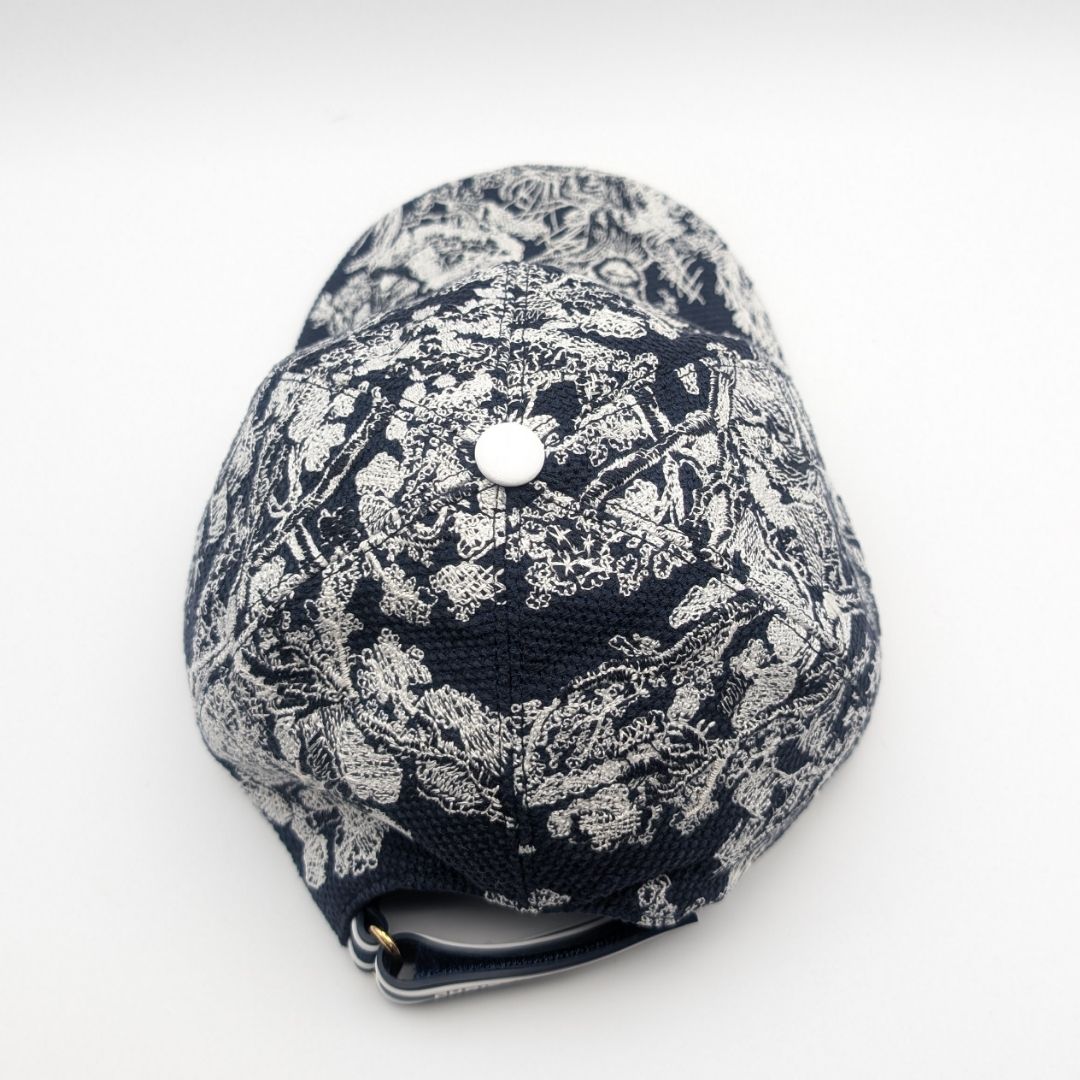 Dior Baseball Cap Black White Logo Hat Cot — view 4