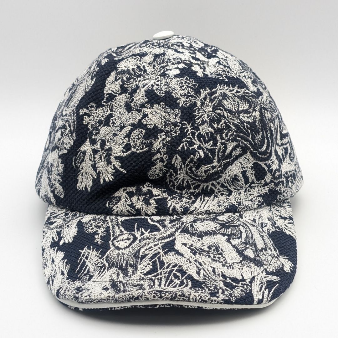 Dior Baseball Cap Black White Logo Hat Cot — view 2