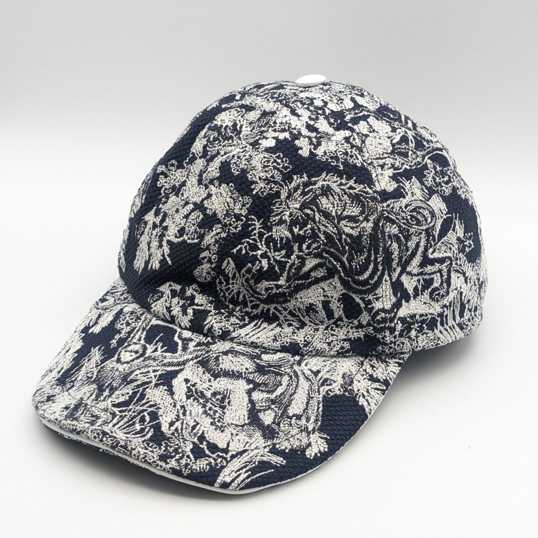 Dior Baseball Cap Black White Logo Hat Cot