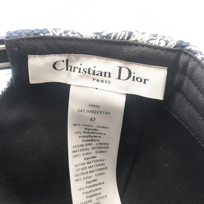 Dior Baseball Cap Black White Logo Hat Cot — view 9