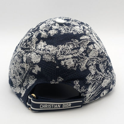 Dior Baseball Cap Black White Logo Hat Cot — view 3