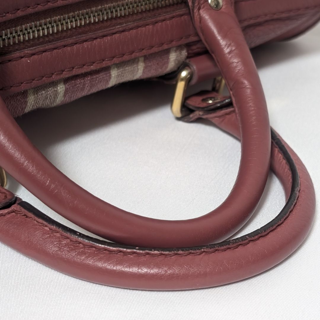 Gucci Leather Canvas Web Sherry Line 2-Way Handbag — view 6