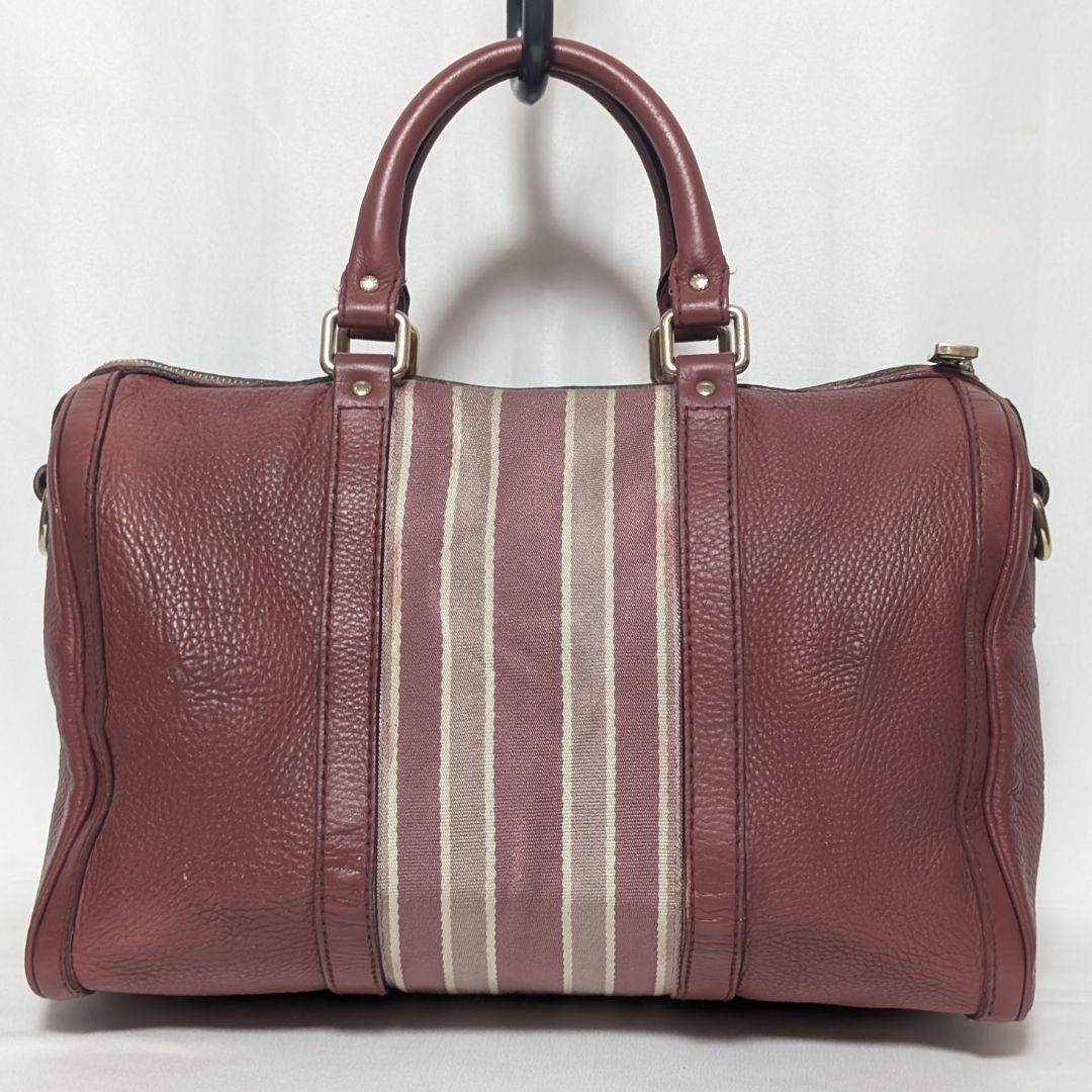 Gucci Leather Canvas Web Sherry Line 2-Way Handbag — view 2