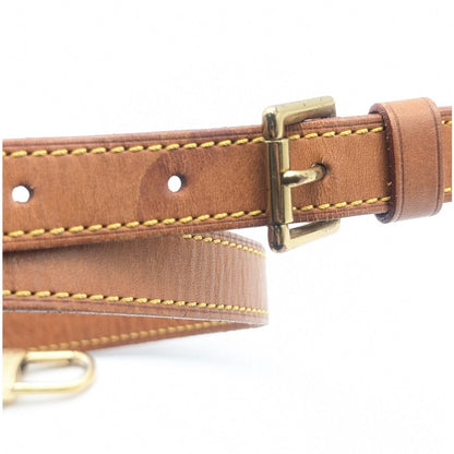 Louis Vuitton Shoulder Strap Leather Brown Adjustable — view 4