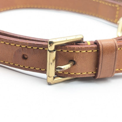 Louis Vuitton Shoulder Strap Leather Brown Adjustable — view 2