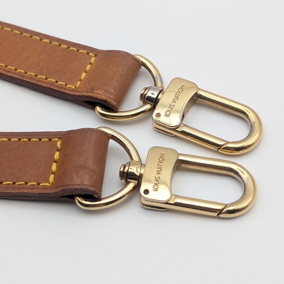 Louis Vuitton Shoulder Strap Leather Brown Adjustable — view 5