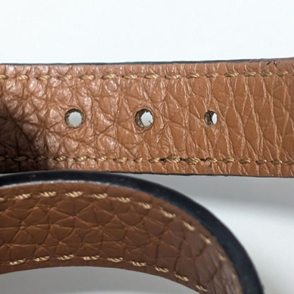 Louis Vuitton Bracelet LV Logo Leather Black — view 6