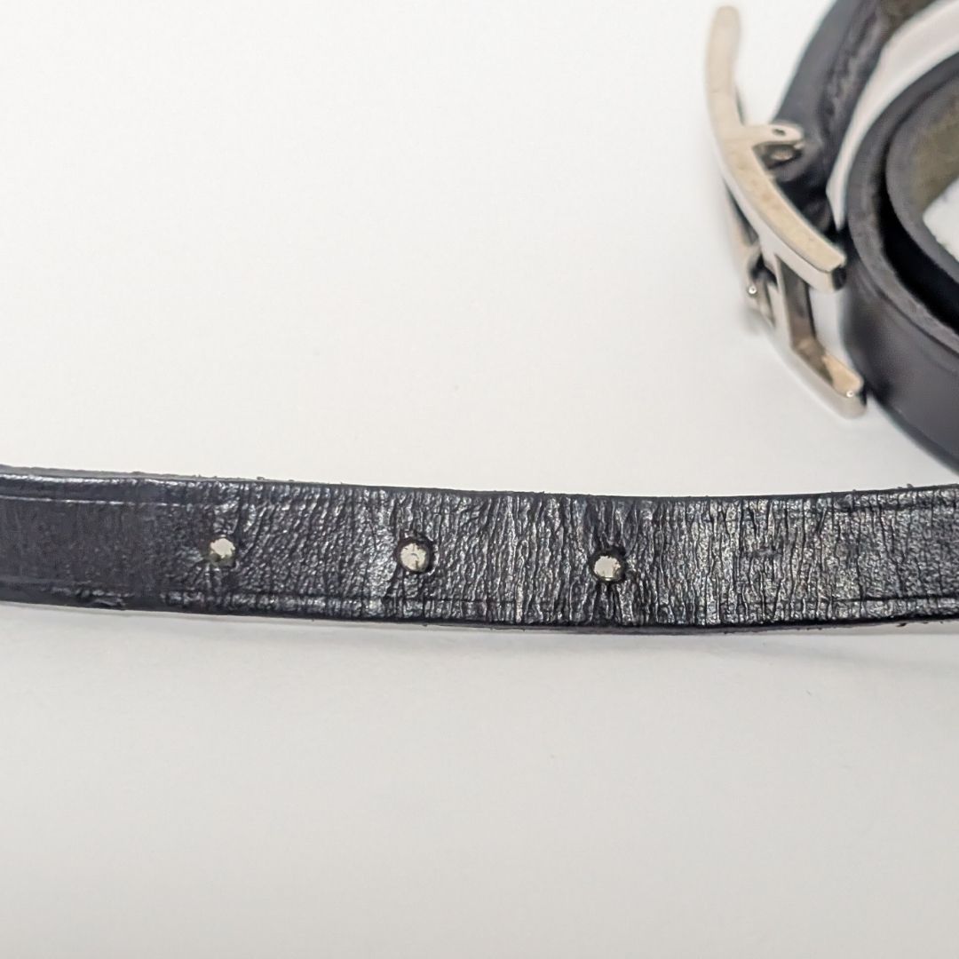 Hermes Hapi 3 Leather Black Silver Bracelet — view 5