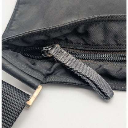 Prada Nylon Shoulder Bag Crossbody Black Triangle Logo — view 5