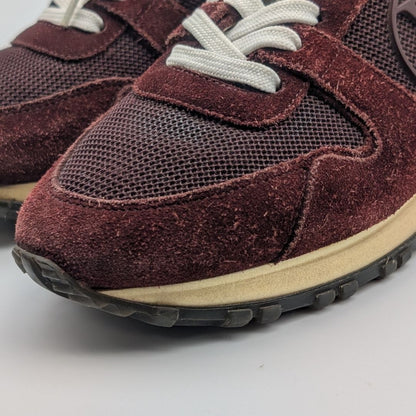 Louis Vuitton Run Away Line Suede Mesh Bordeaux Sneakers — view 7