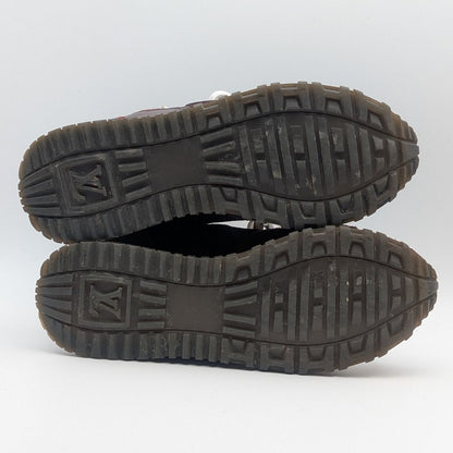Louis Vuitton Run Away Line Suede Mesh Bordeaux Sneakers — view 5