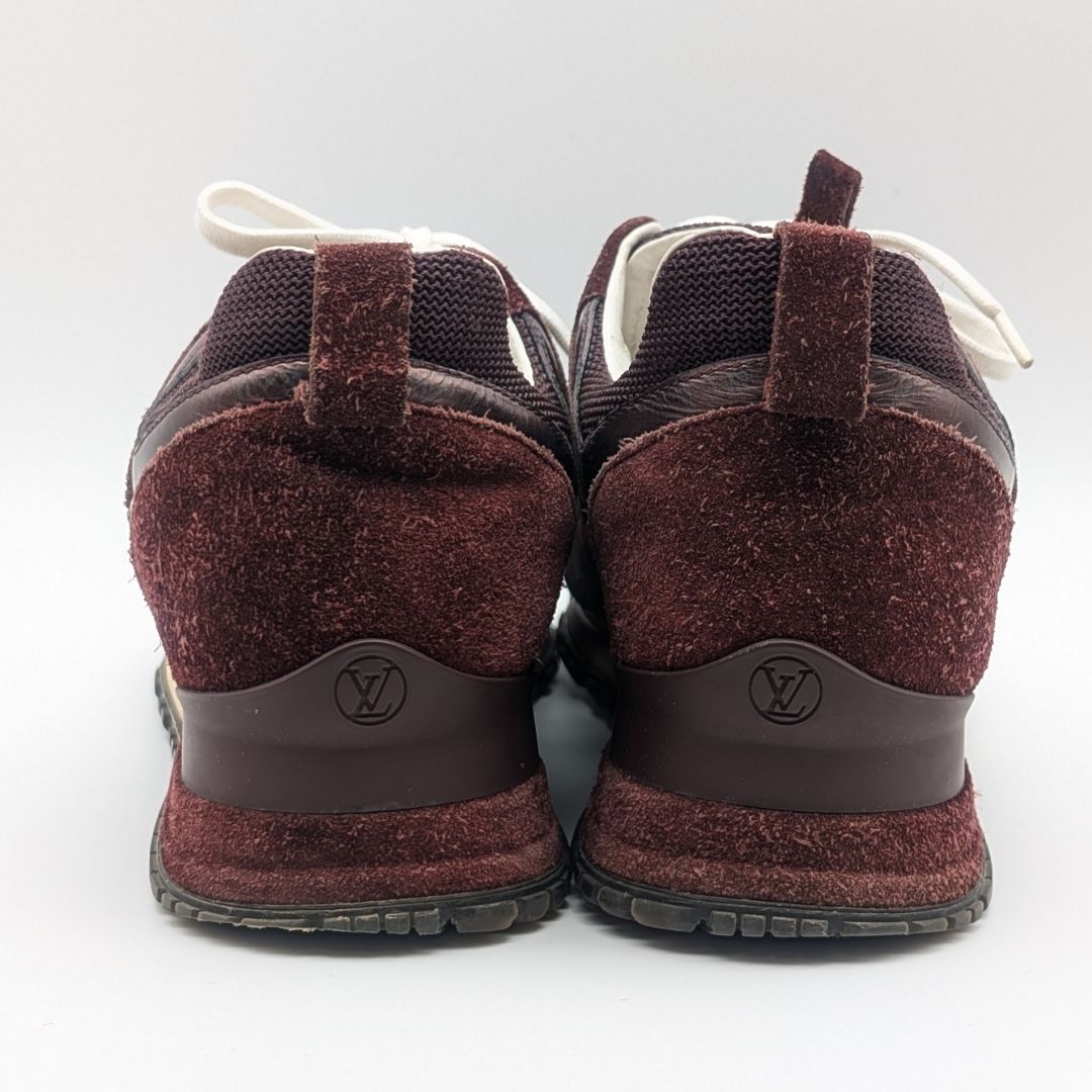 Louis Vuitton Run Away Line Suede Mesh Bordeaux Sneakers — view 4
