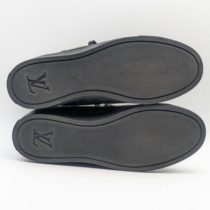 Louis Vuitton High Cut Zip Up Sneakers Monogram Leather — view 5