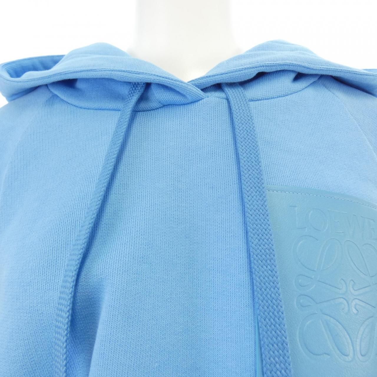 Loewe Anagram Hoodie Blue — view 5