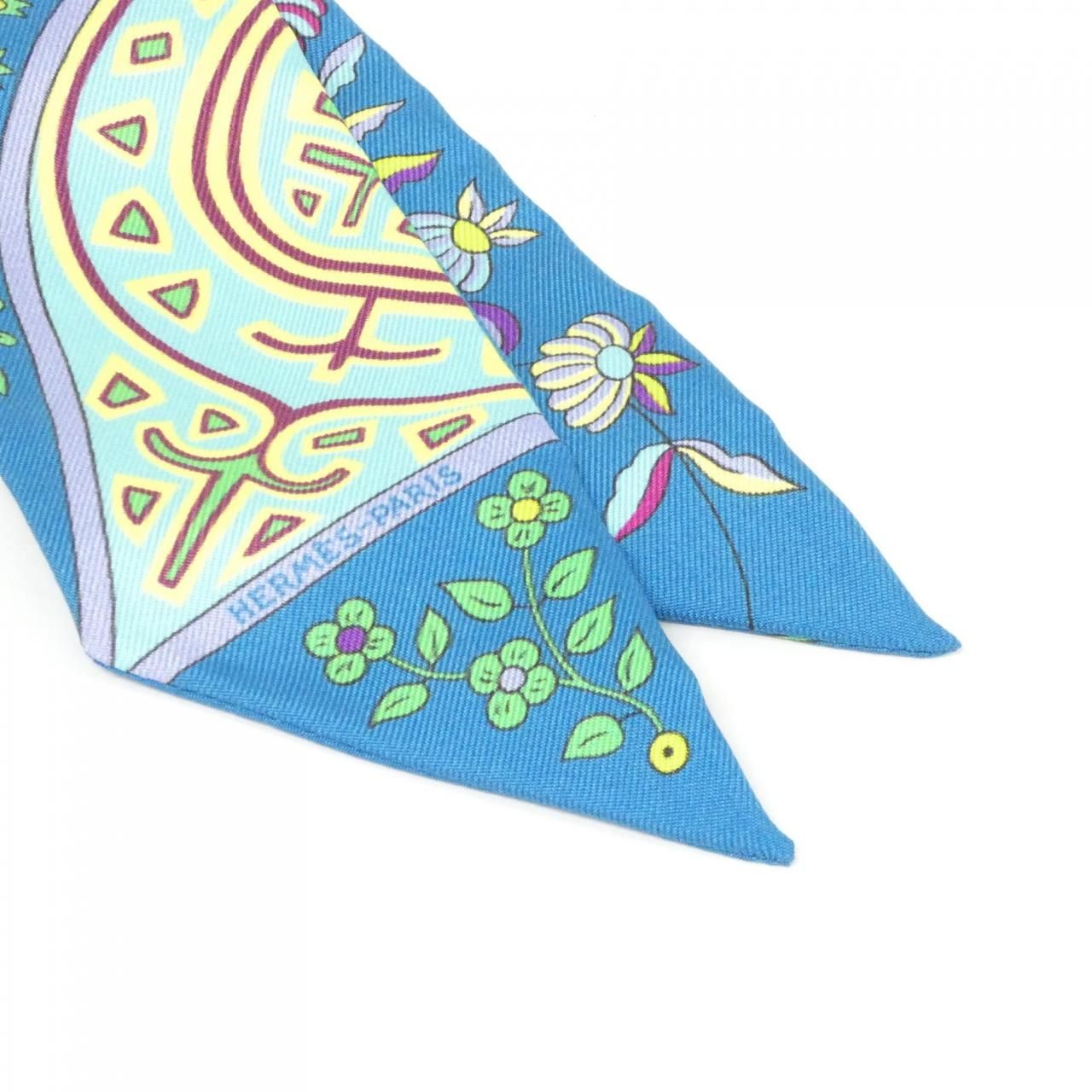 Hermes L'arbre Vie Twilly Scarf — view 2