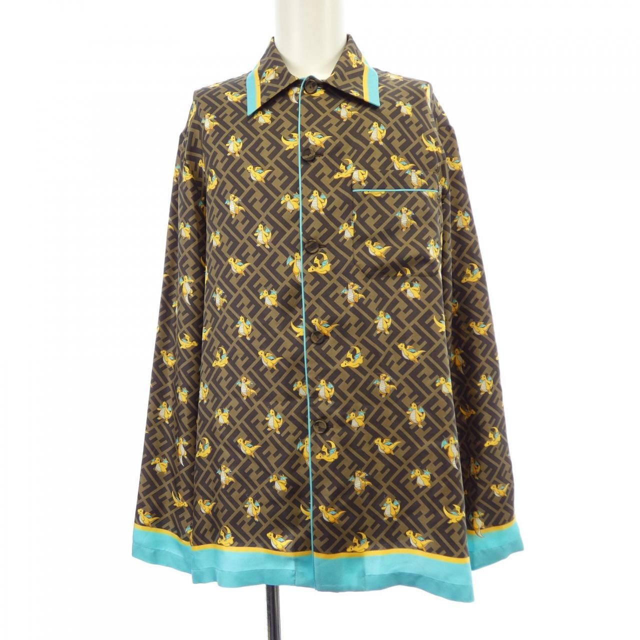 Fendi Aqio Shirt Brown