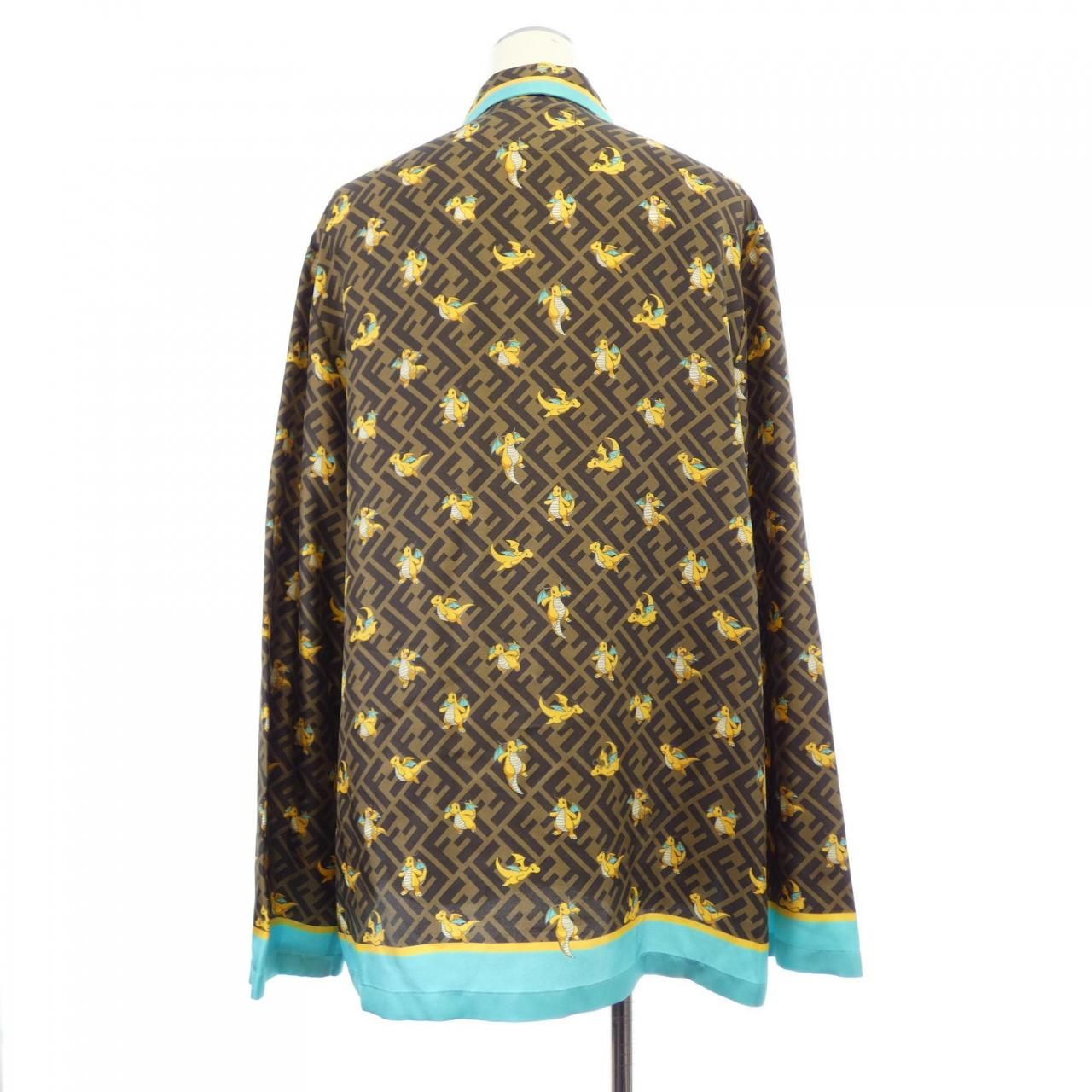 Fendi Aqio Shirt Brown — view 2