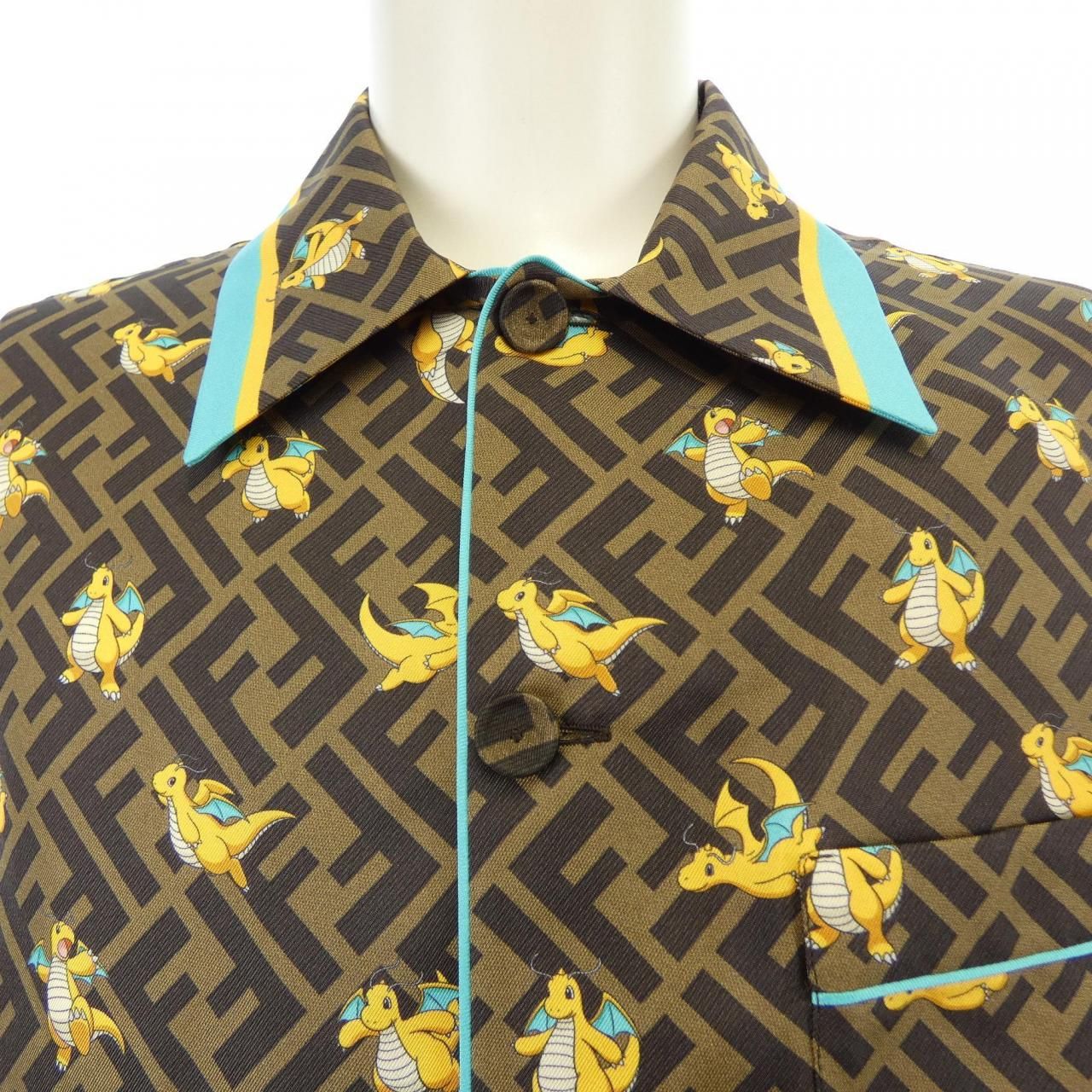 Fendi Aqio Shirt Brown — view 5