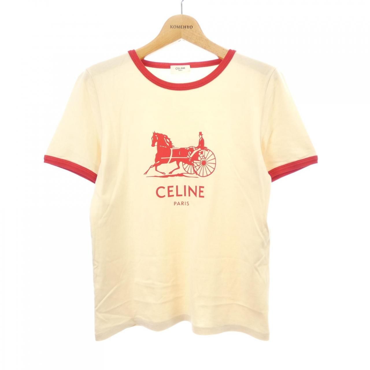 Celine Sulky T-Shirt Beige