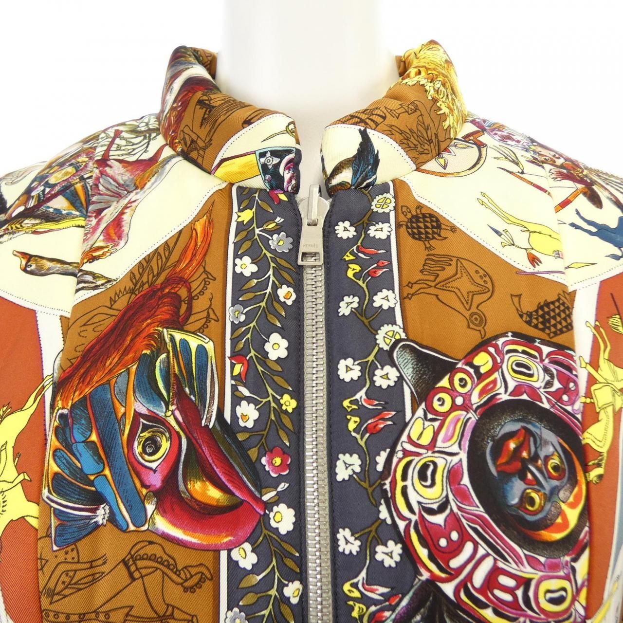 Hermes les Mythologies Des Hommes Rouges Twill Lane Jacket — view 5