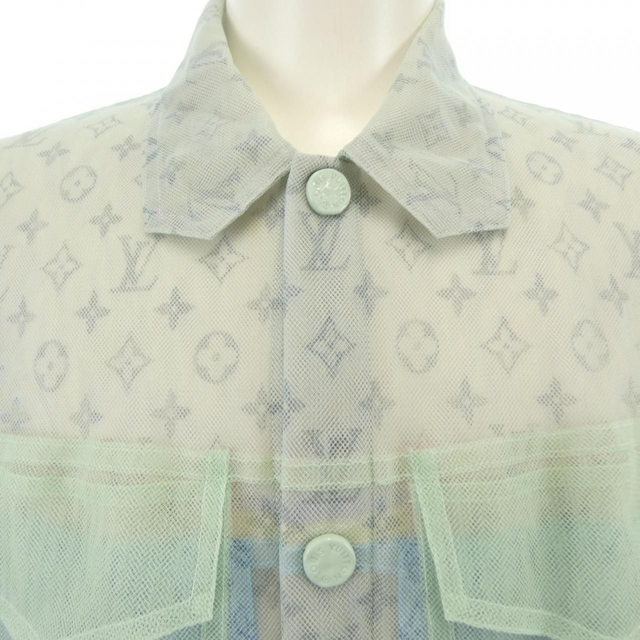 Louis Vuitton Multicolor Tulle Denim Jacket — view 5
