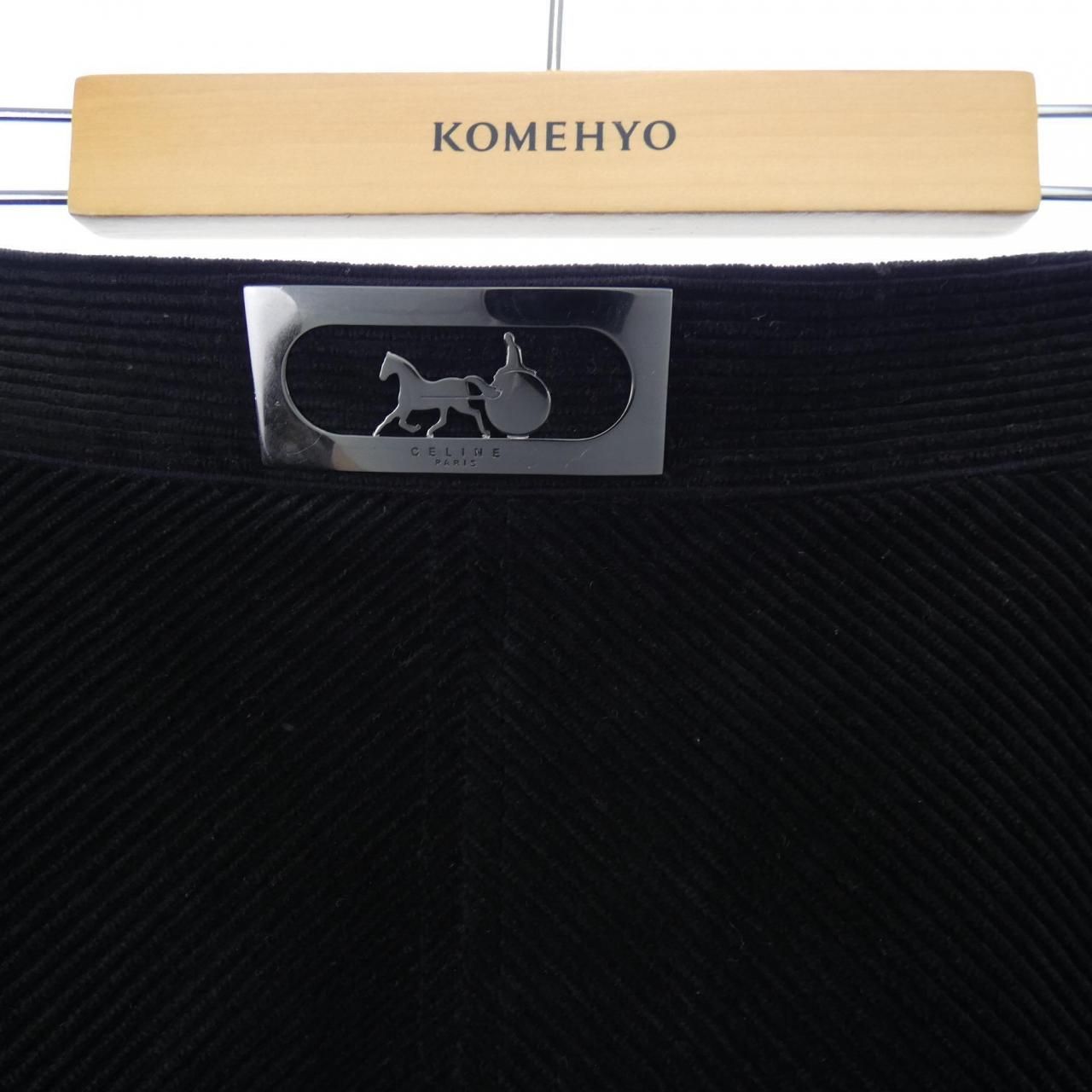 Celine Vintage Skirt Black — view 8