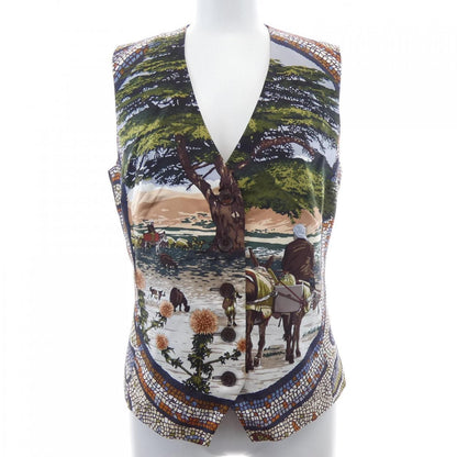 Hermes Vintage Sous Cedre Twill Lenevest Scarf