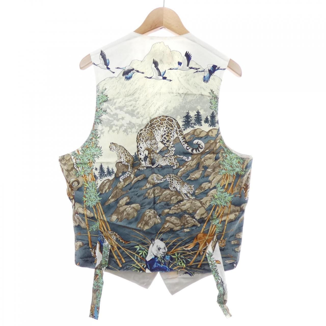 Hermes Twill Lane Vest — view 2