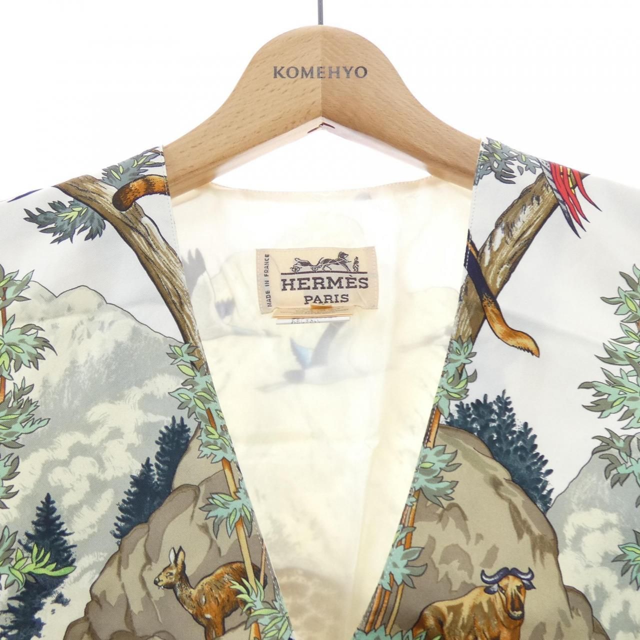 Hermes Twill Lane Vest — view 5