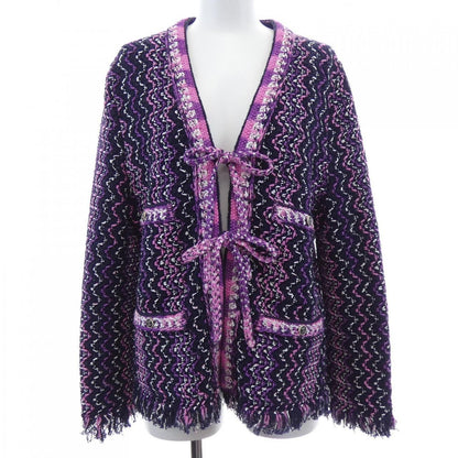 Chanel Collarless Jacket Navy