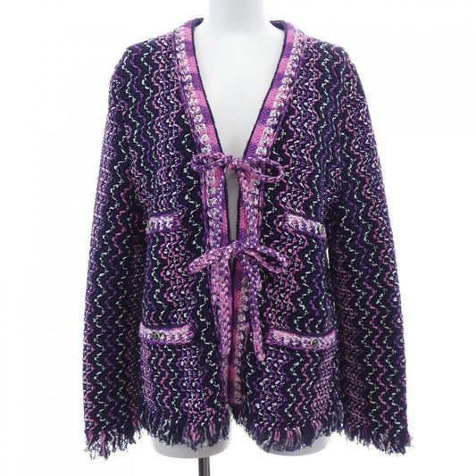 Chanel Collarless Jacket Navy