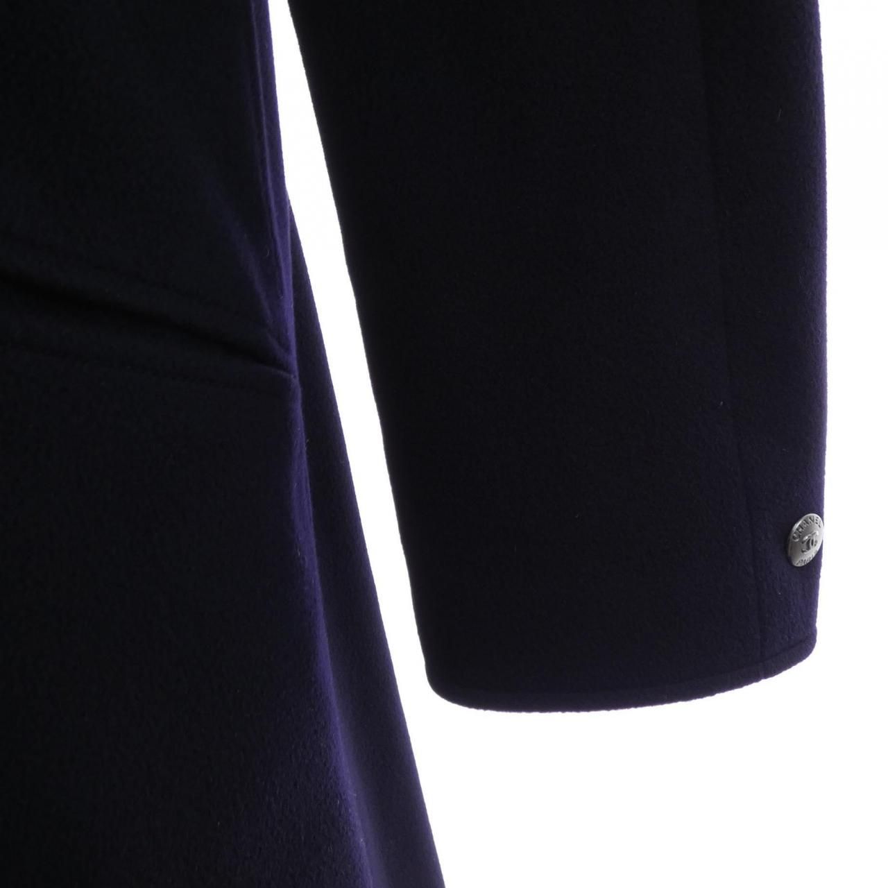 Chanel Vintage Coat Navy — view 6