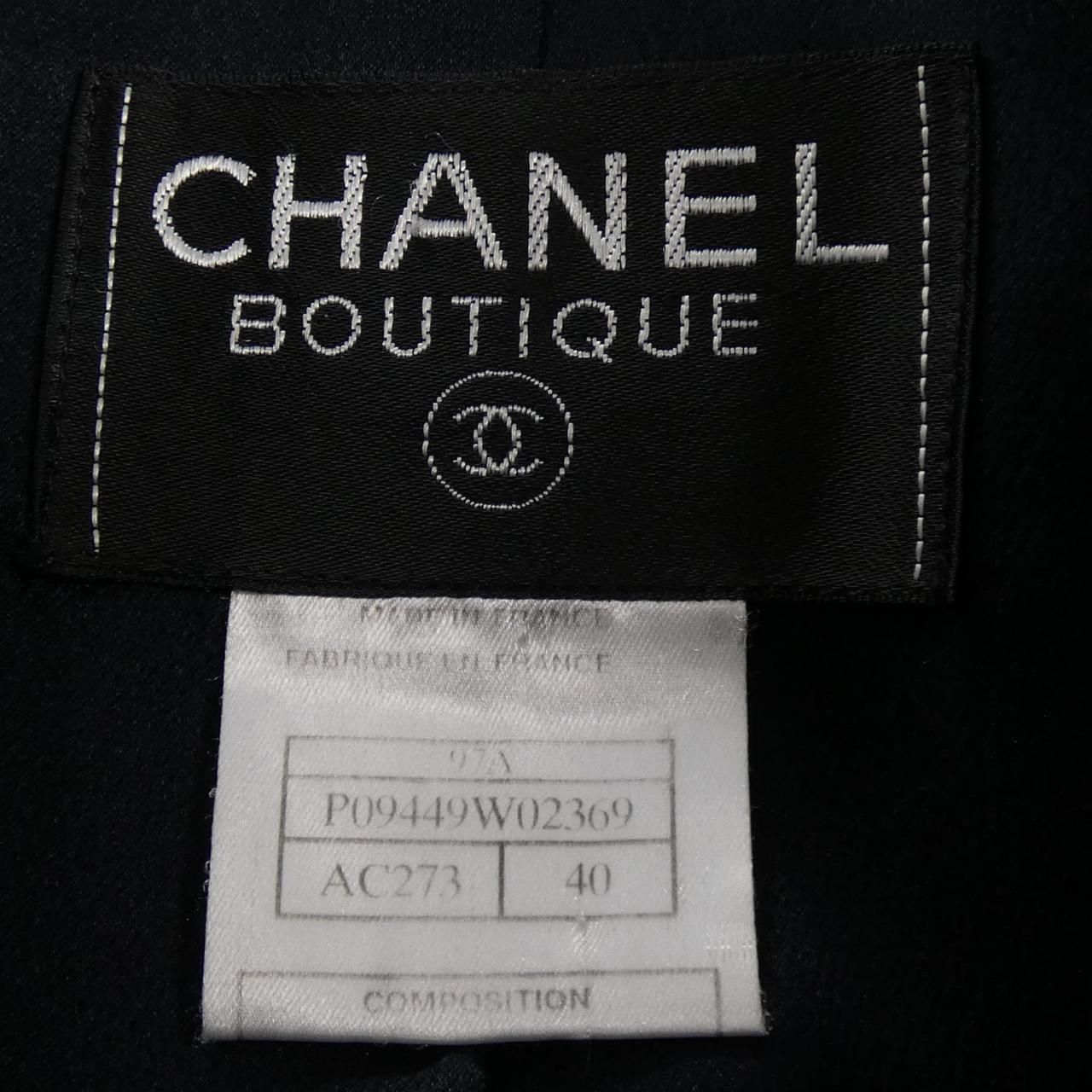 Chanel Vintage Coat Navy — view 4