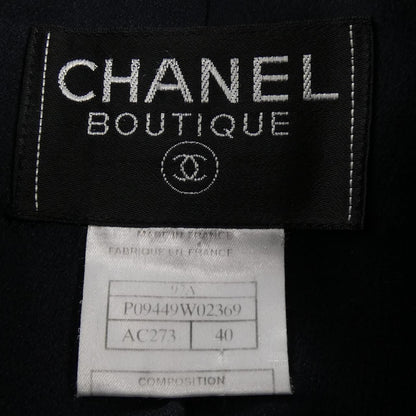 Chanel Vintage Coat Navy — view 4