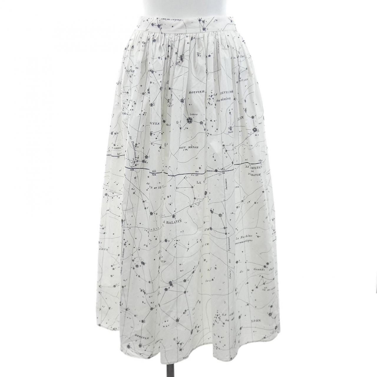 Dior Zodiac Skirt White