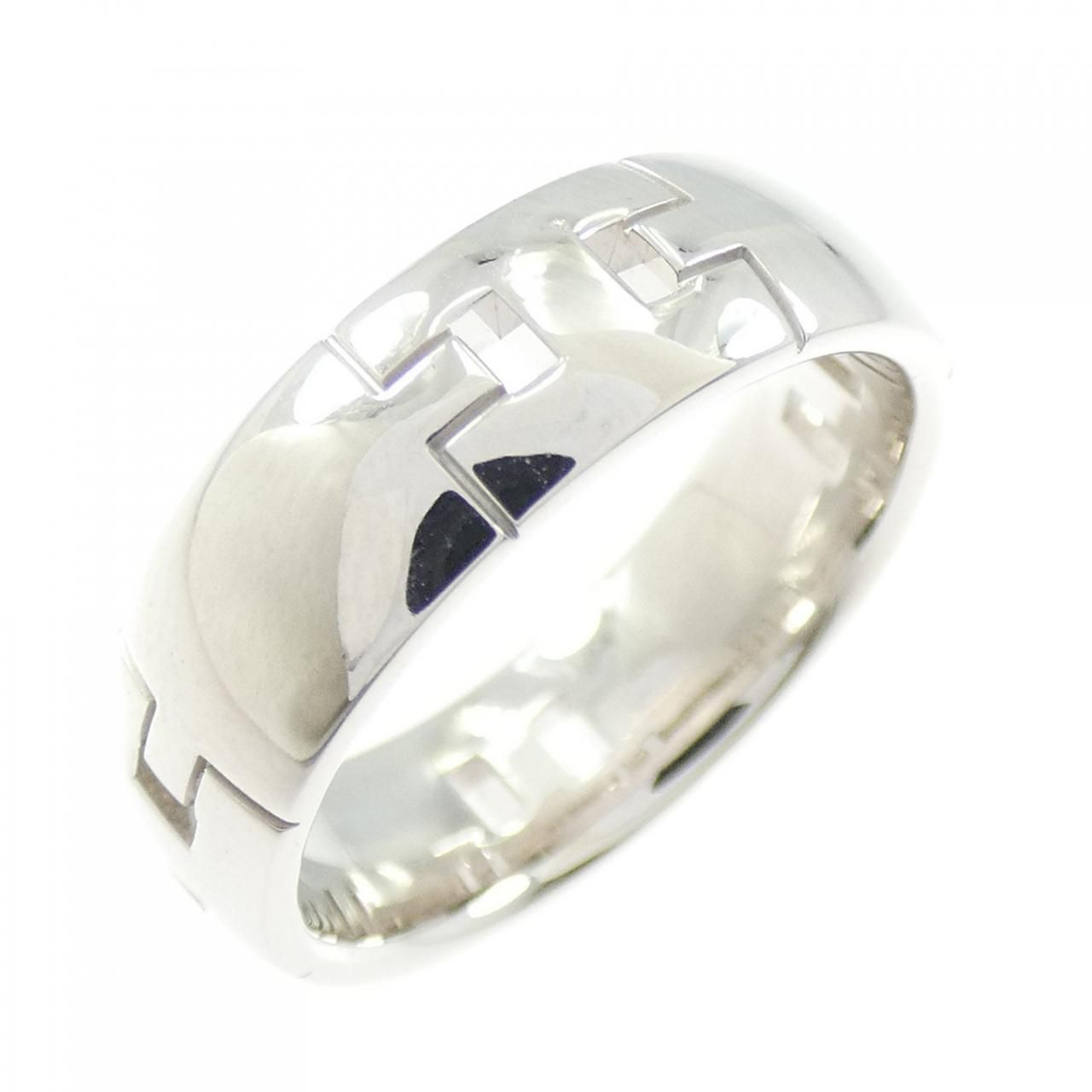 Hermes Cles Ring White Gold