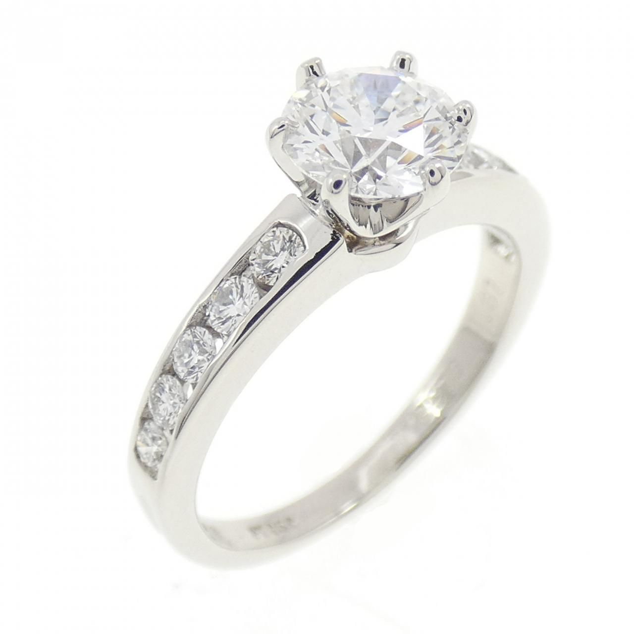 Tiffany & Co Solitaire Channel Setting Ring .67 CT