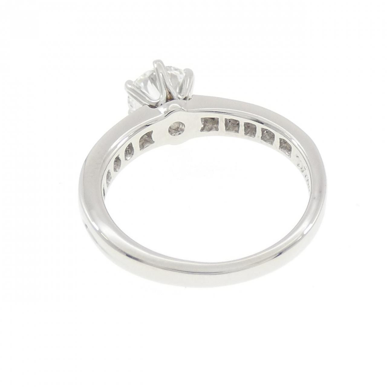 Tiffany & Co Solitaire Channel Setting Ring .67 CT — view 3