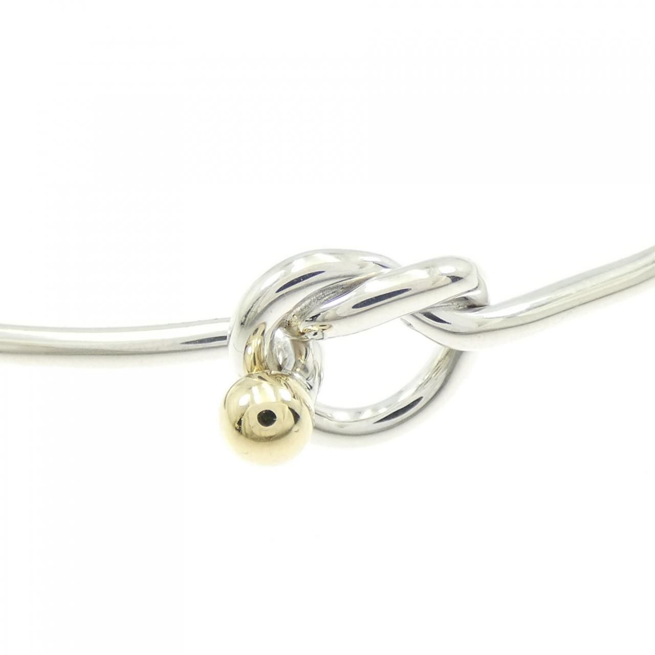 Tiffany & Co Vintage FlaT Wire Hook Eye Bangle Bracelet — view 2