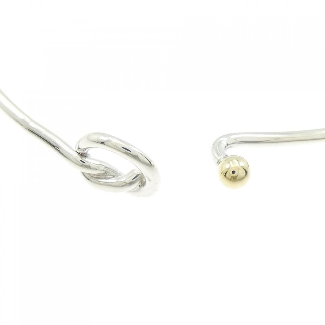 Tiffany & Co Vintage FlaT Wire Hook Eye Bangle Bracelet — view 3