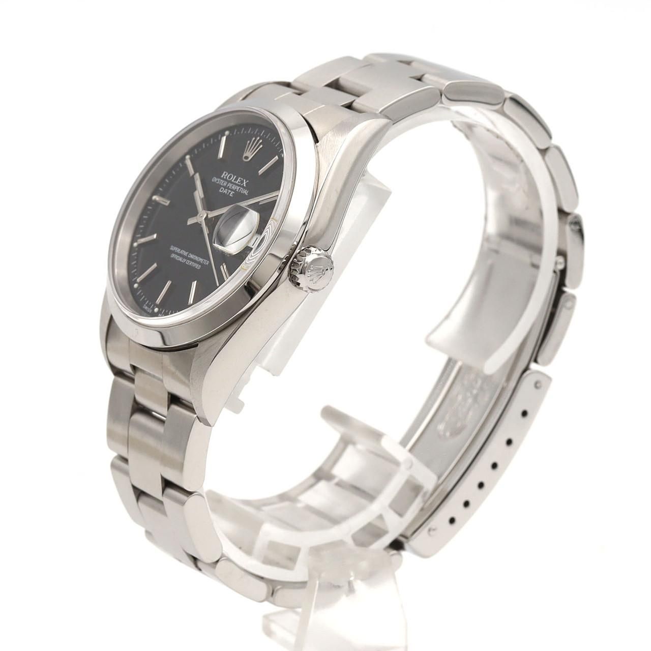 Rolex Oyster Perpetual Date SS Automatic Winding Number Watch — view 2