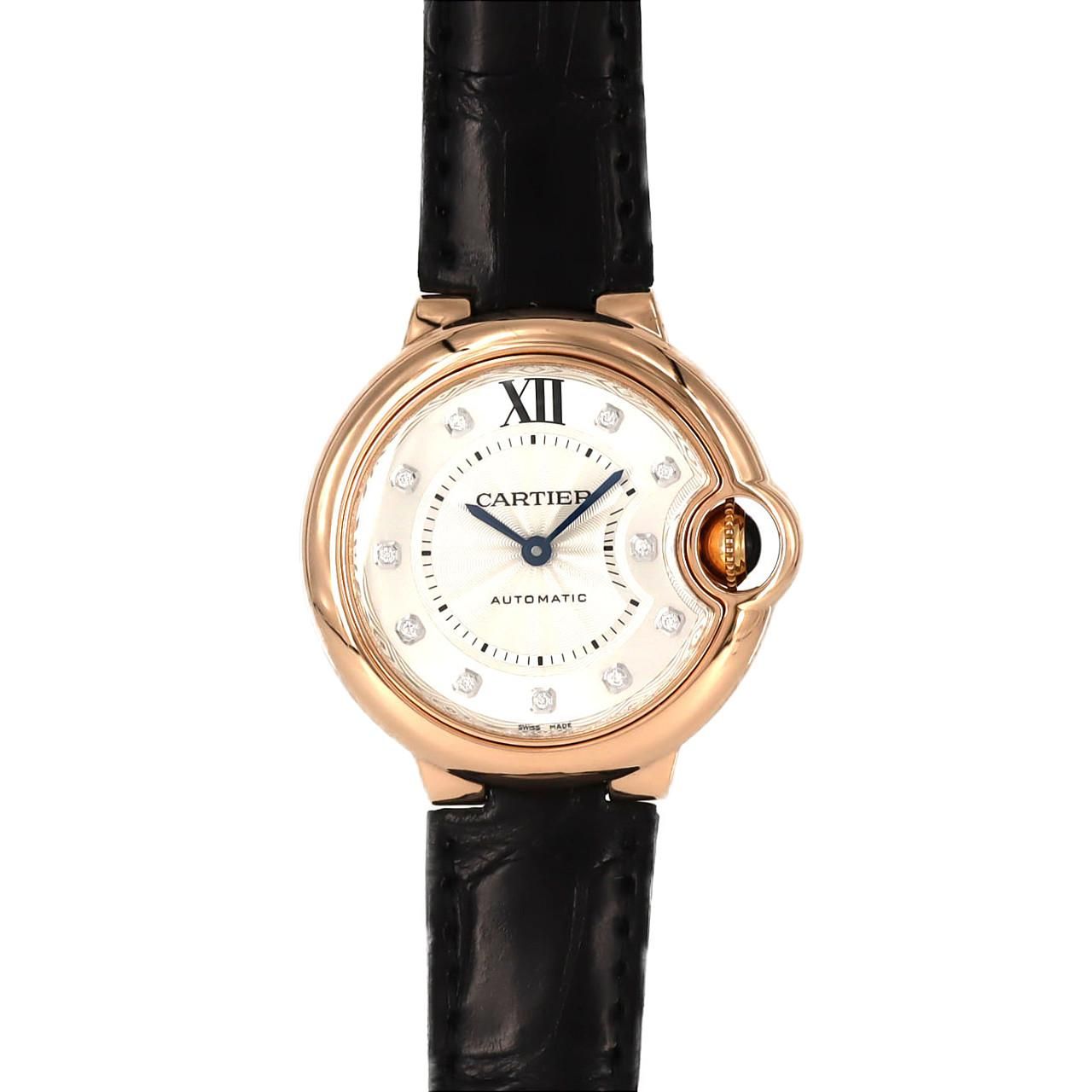 Cartier Ballon Blue PG RG Automatic Watch