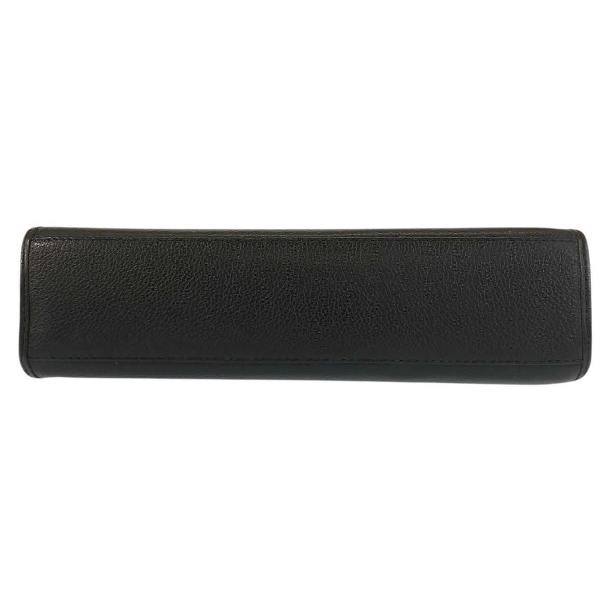 Saint Laurent Yves Vintage YSL Black Leather Shoulder Bag Pochette — view 9