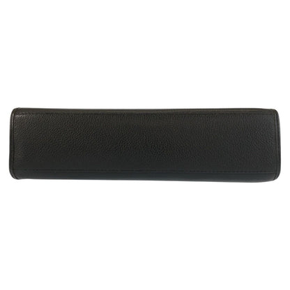 Saint Laurent Yves Vintage YSL Black Leather Shoulder Bag Pochette — view 9